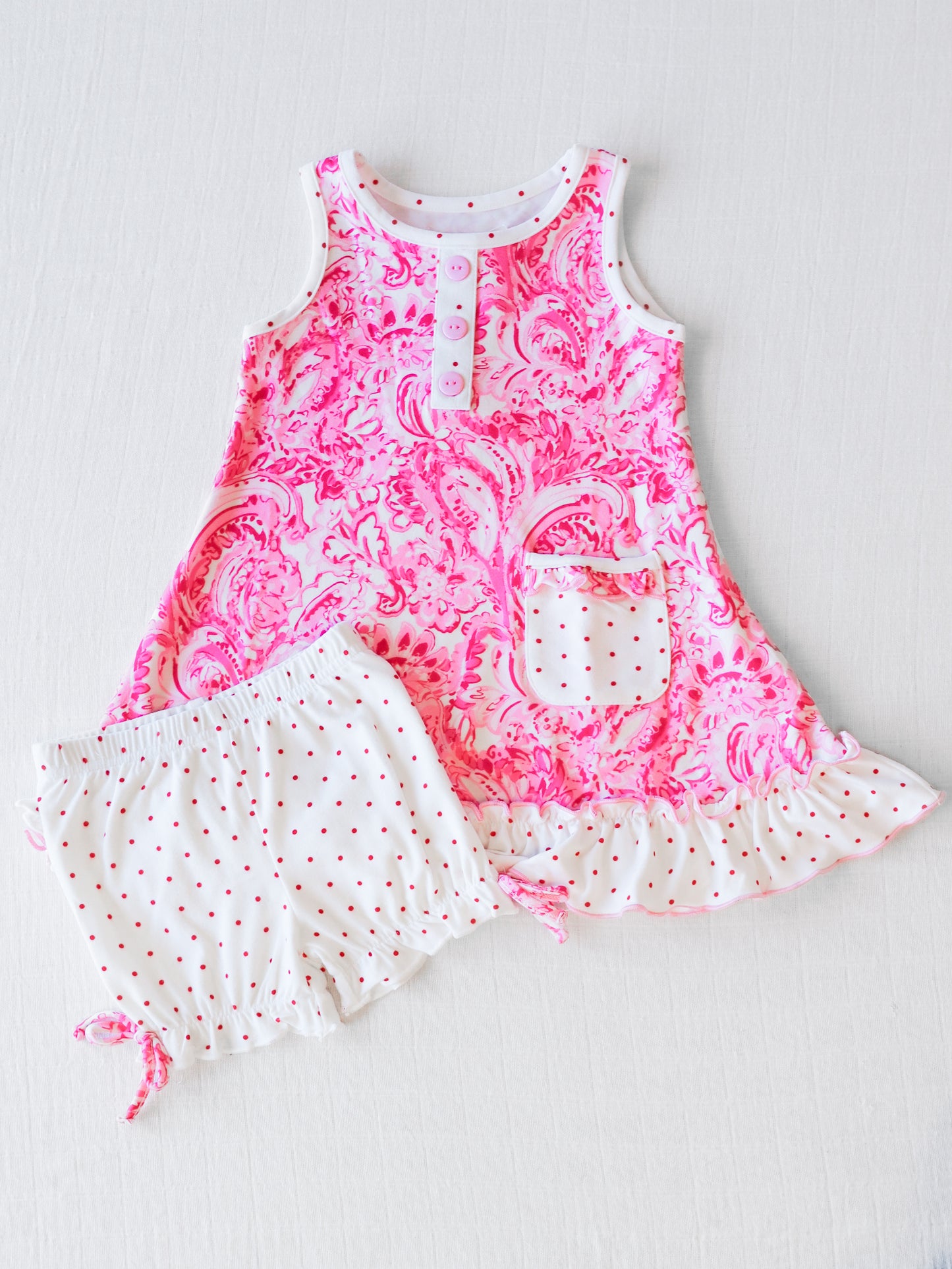 Everyday Play Dress - Pink Paisley