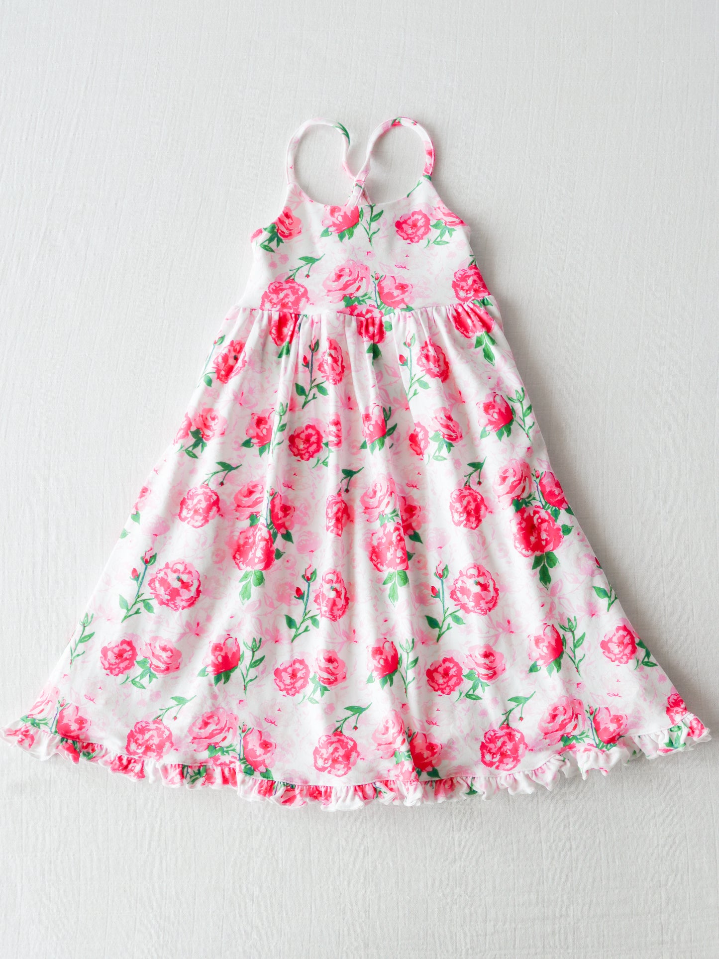 Maxi Play Dress - Raspberry Roses