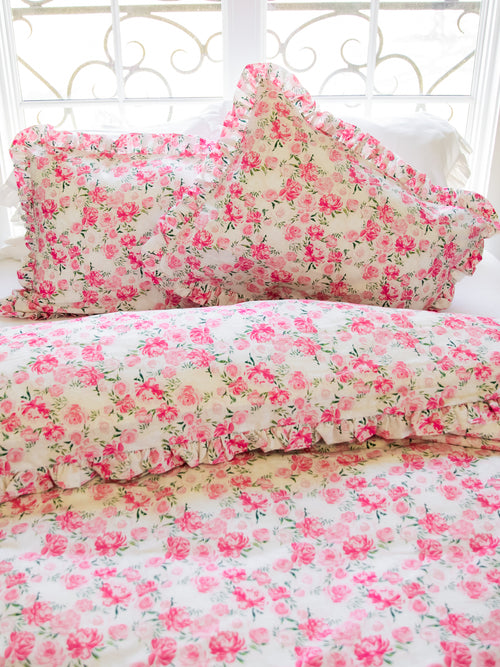 Duvet Cover + Sham(s) - Wild Roses