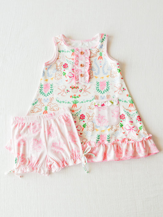 Everyday Play Dress - Down the Bunny Trail