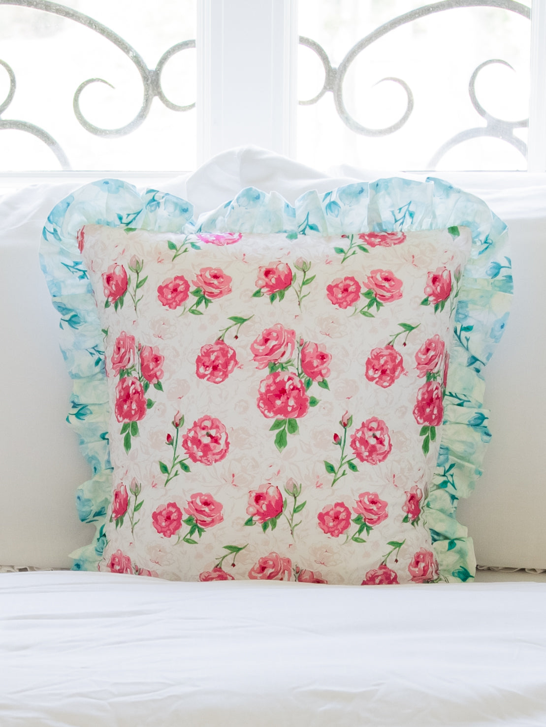 16 x 16 Pillow Cover - Raspberry Velvet Rose