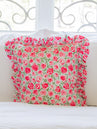 16 x 16 Pillow Cover - Covered in Roses on Aqua