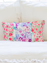 Boudoir Pillow Cover - Covered in Roses on Aqua