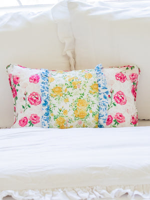 Boudoir Pillow Cover - Raspberry Elina Rose