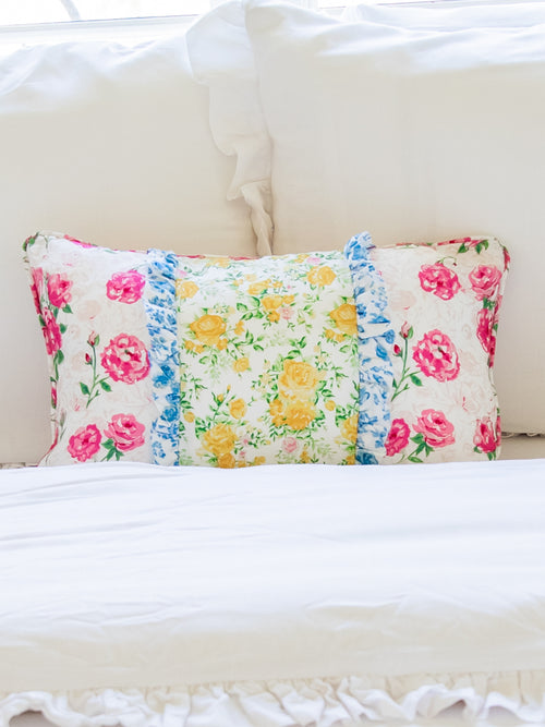 Boudoir Pillow Cover - Raspberry Elina Rose