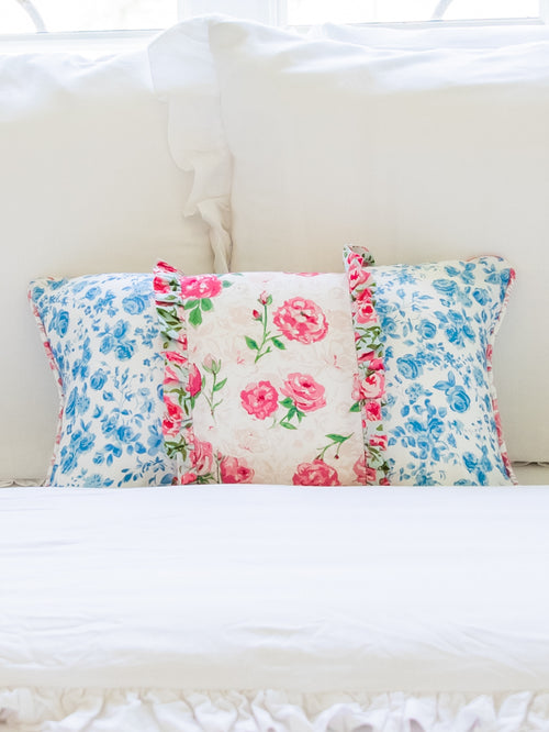 Boudoir Pillow Cover - Blooming Blues