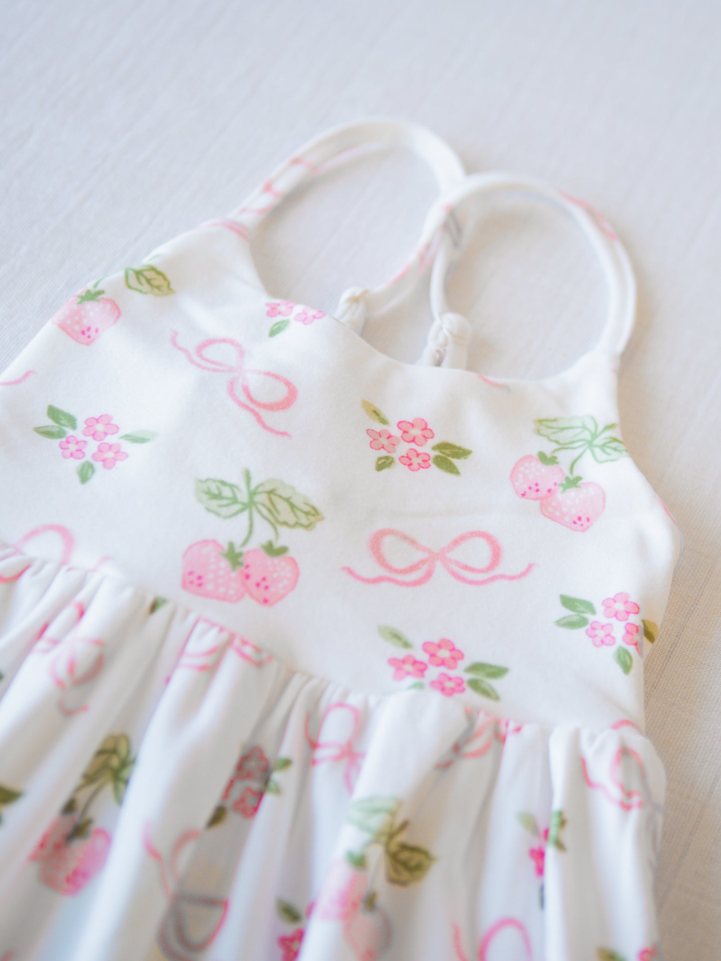 Maxi Play Dress - Pink Berry Bows
