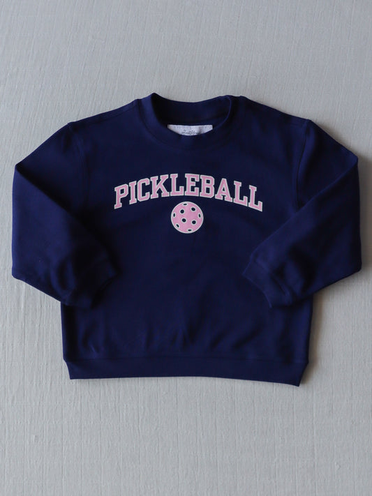 Warm Knit Sweatshirt - Pickleball Navy