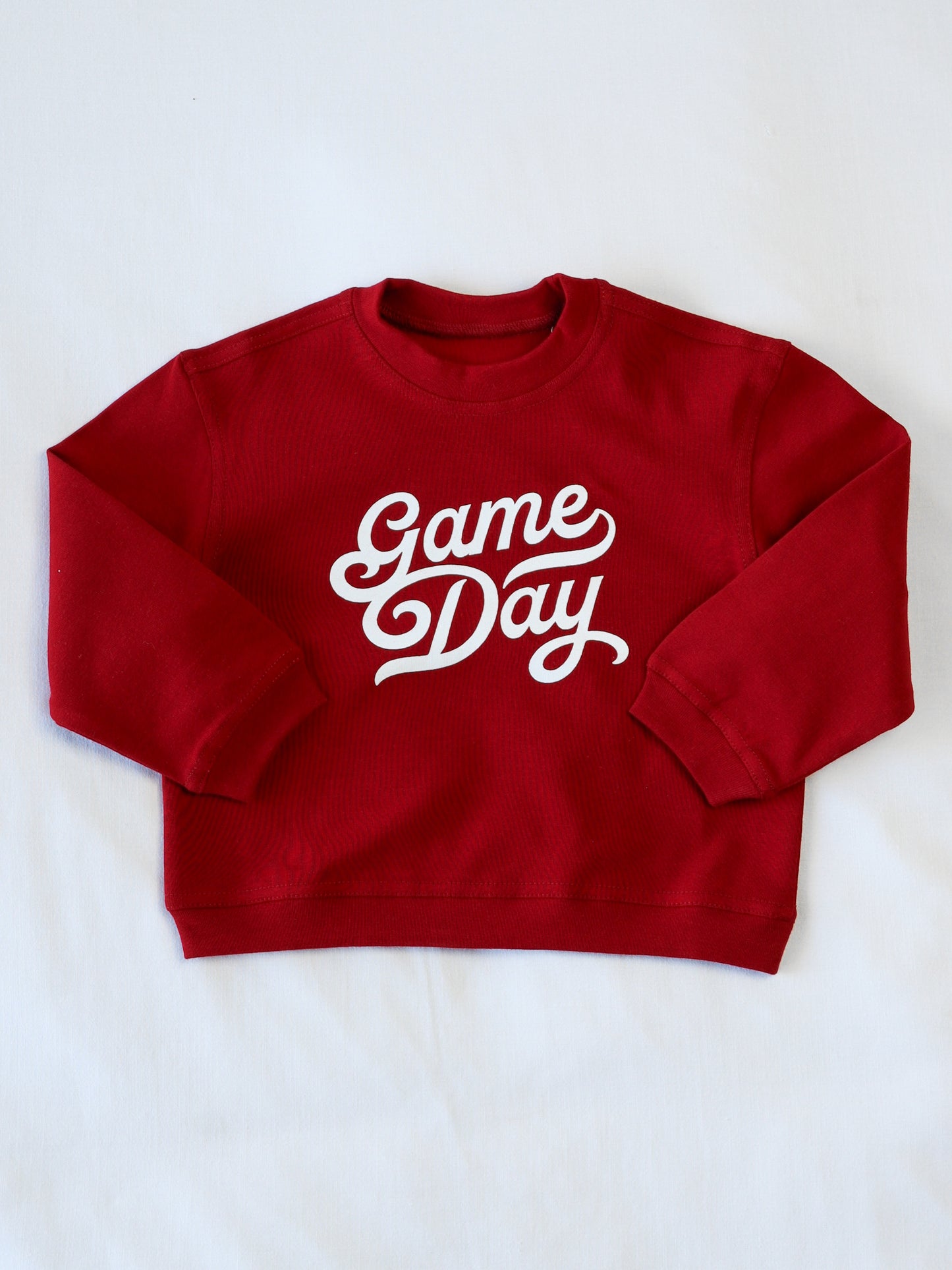 Warm Knit Sweatshirt - Game Day Crimson