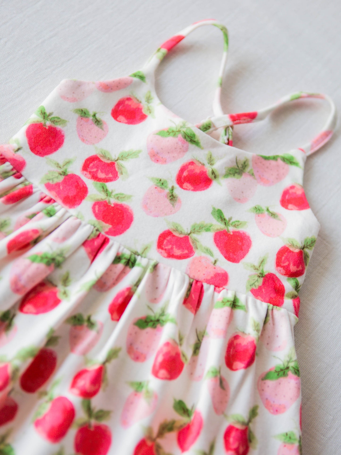 Maxi Play Dress - Watercolor Strawberries