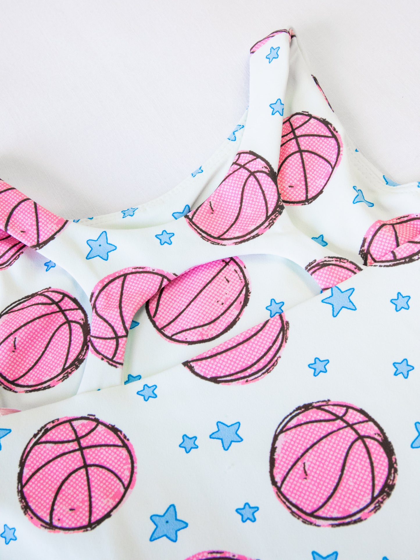 Active Skort Set - Pink Basketballs