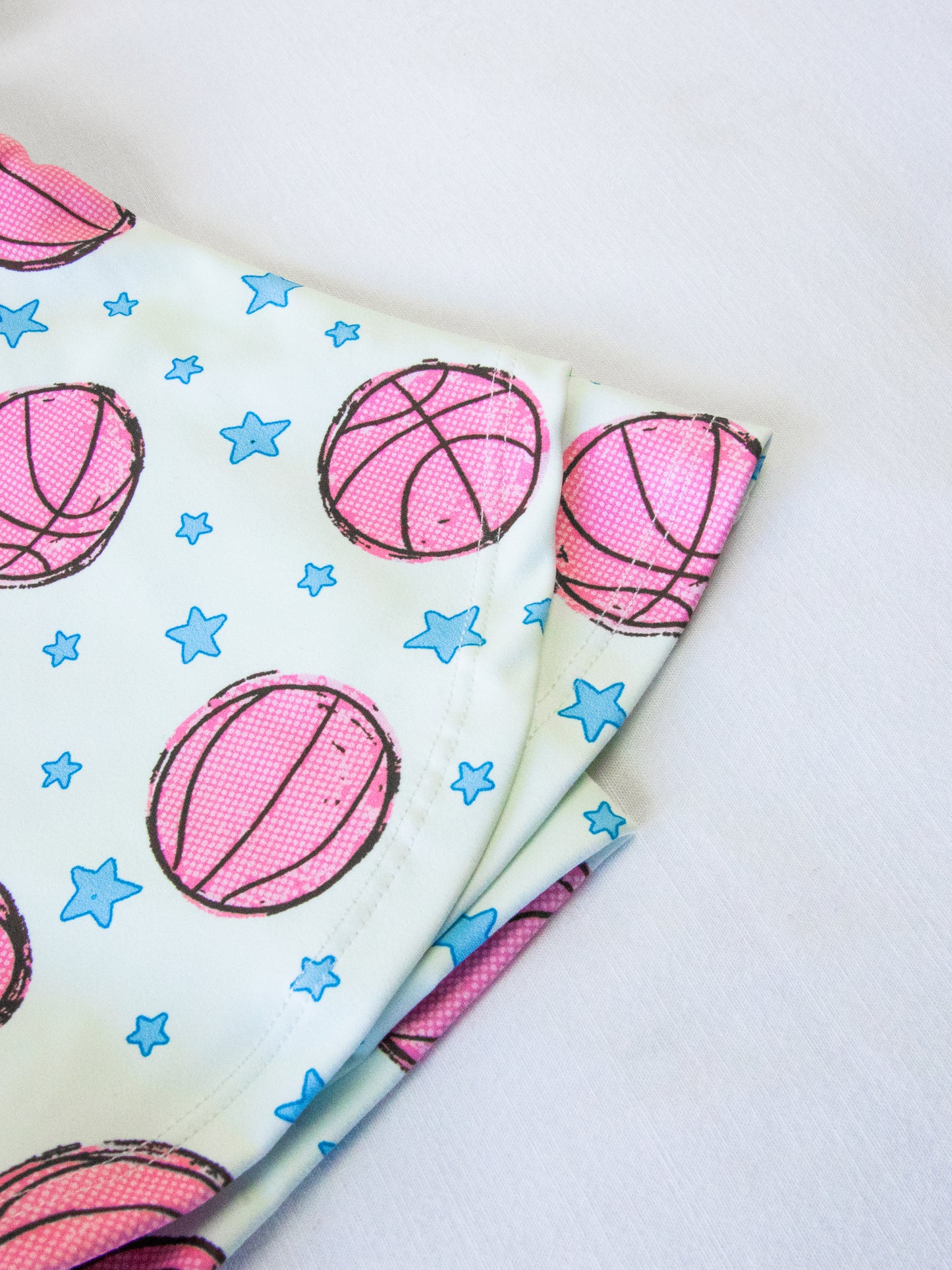 Active Skort Set - Pink Basketballs