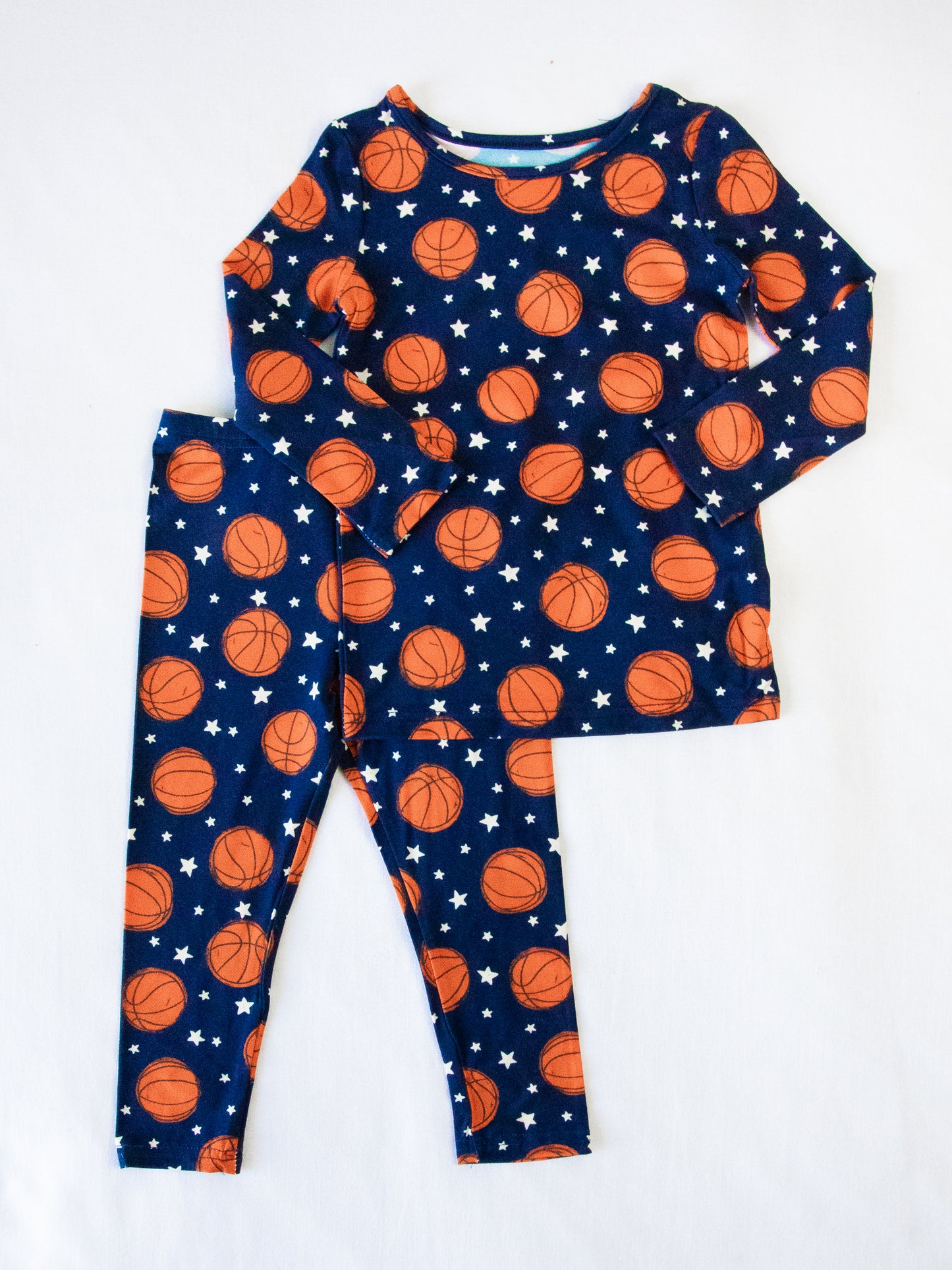 Cloud Fitted Pajamas - Basketball Allstars Navy