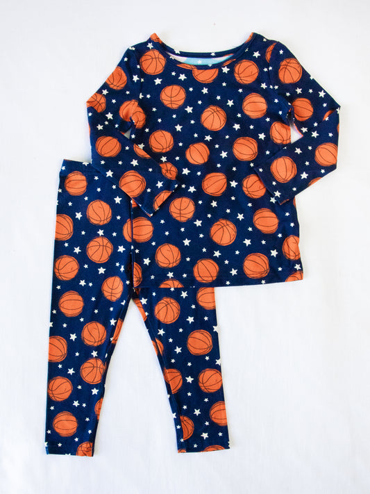 Cloud Fitted Pajamas - Basketball Allstars Navy