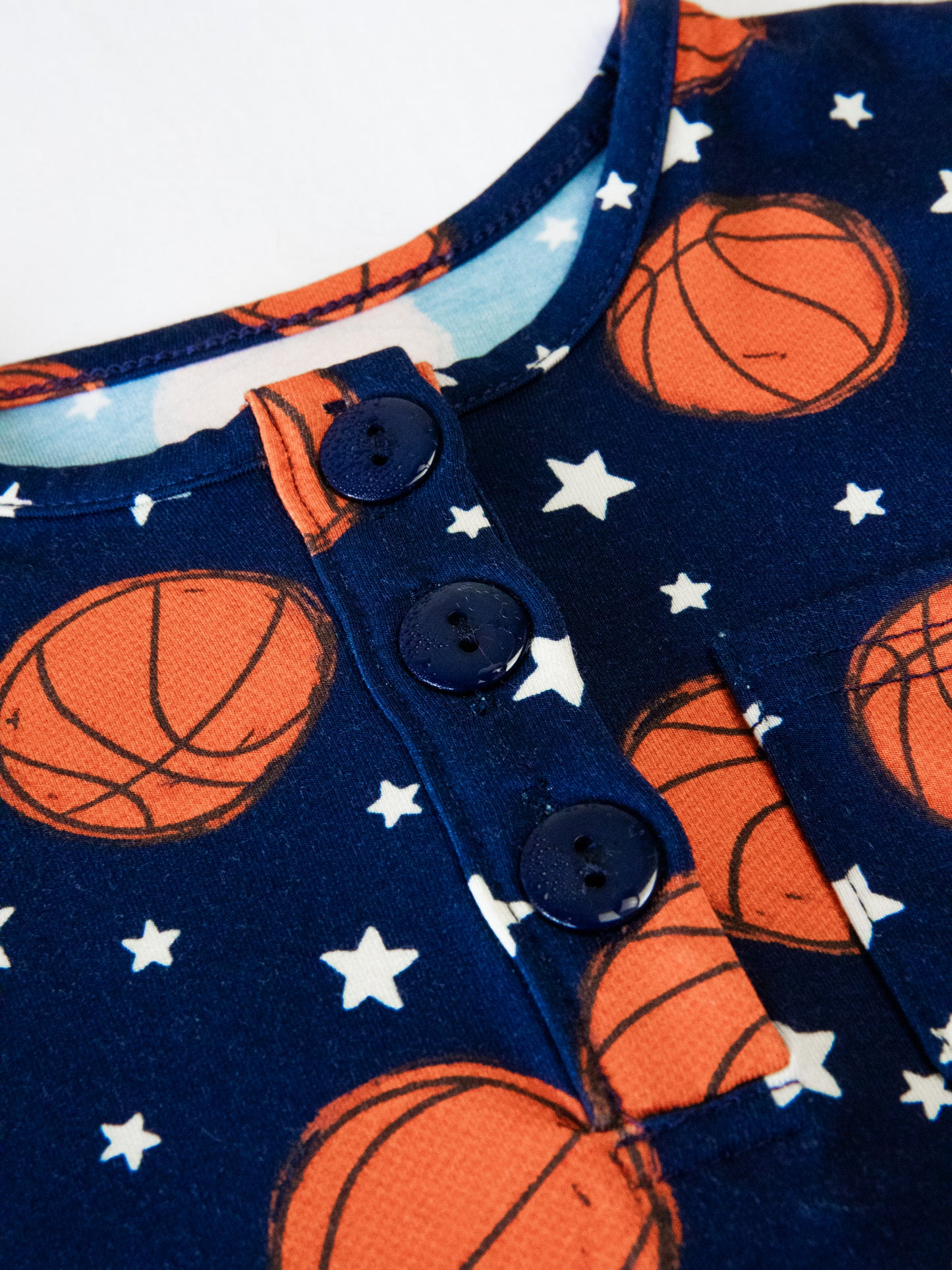 Cloud Short Set Pajamas - Basketball Allstars Navy