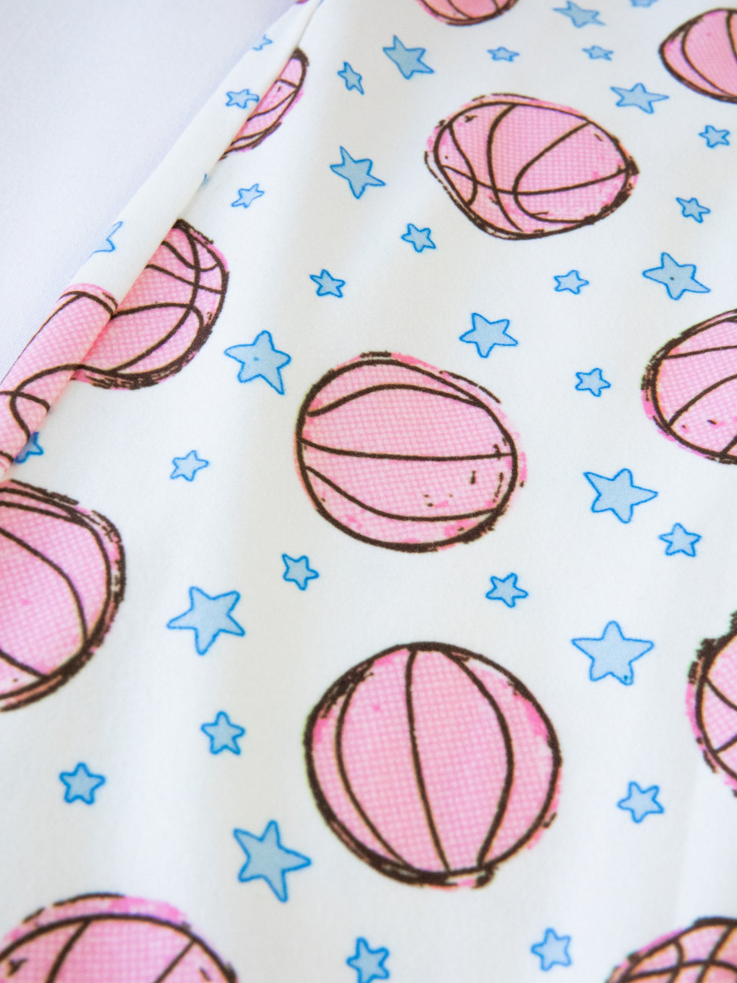 Kid's Everyday Pants - Pink Basketballs