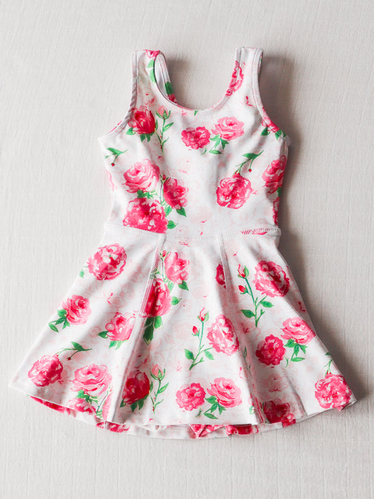 Tennis Dress - Raspberry Roses
