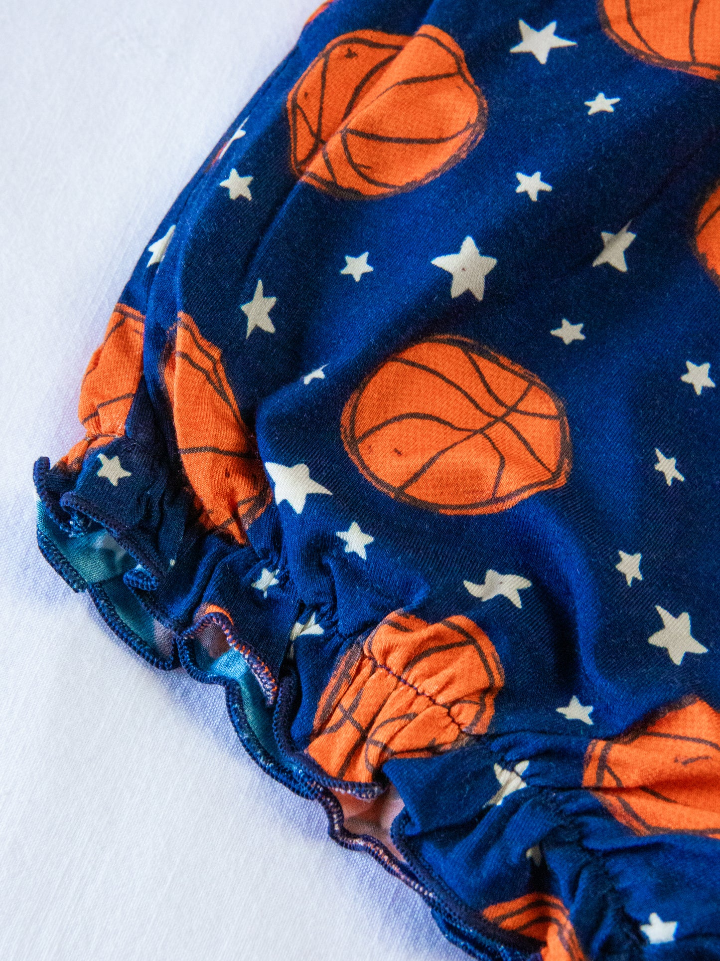 Short Leggy Romper - Basketball Allstars Navy