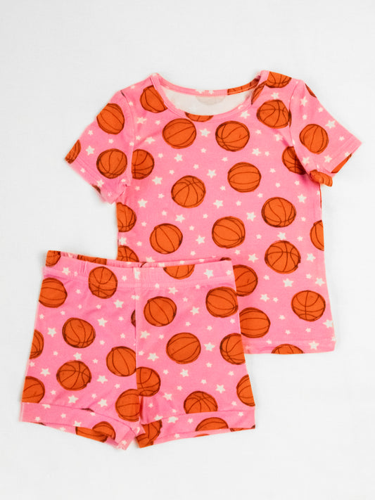 Cloud Fitted Short Set Pajamas - Basketball Allstars