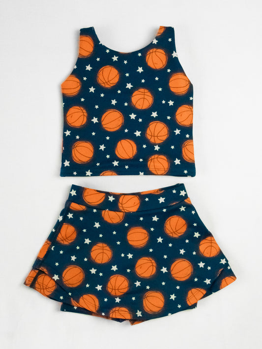 Active Skort Set - Basketball Allstars Navy