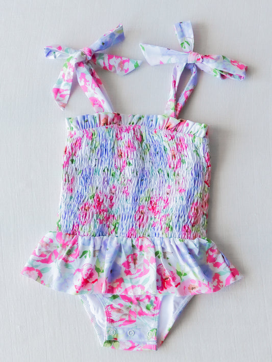 Smocked One Piece - Soft Bliss