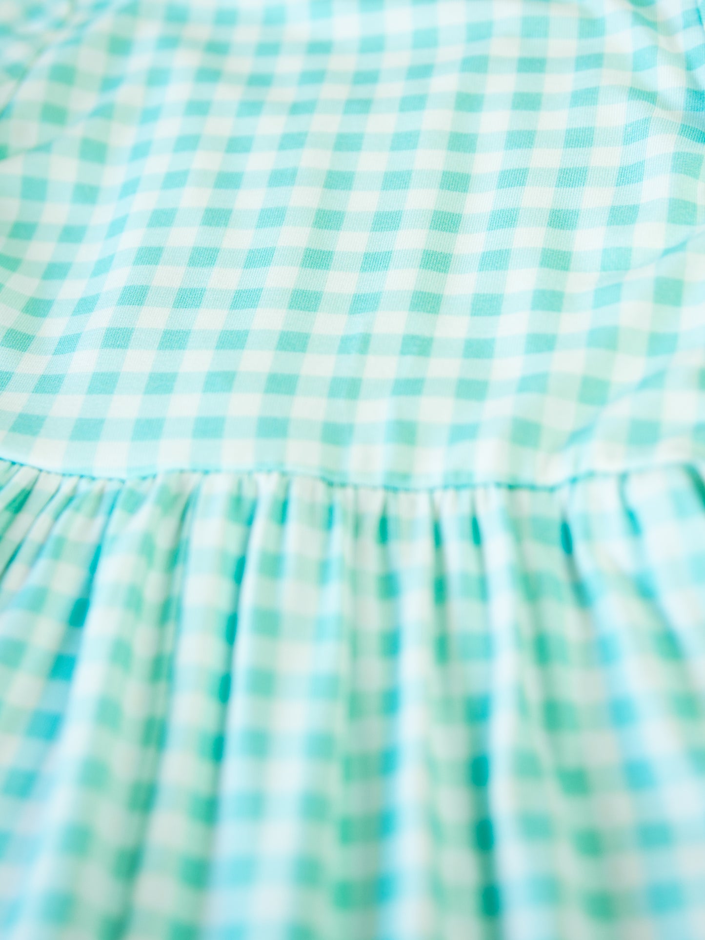 Leggy Romper - Minty Gingham