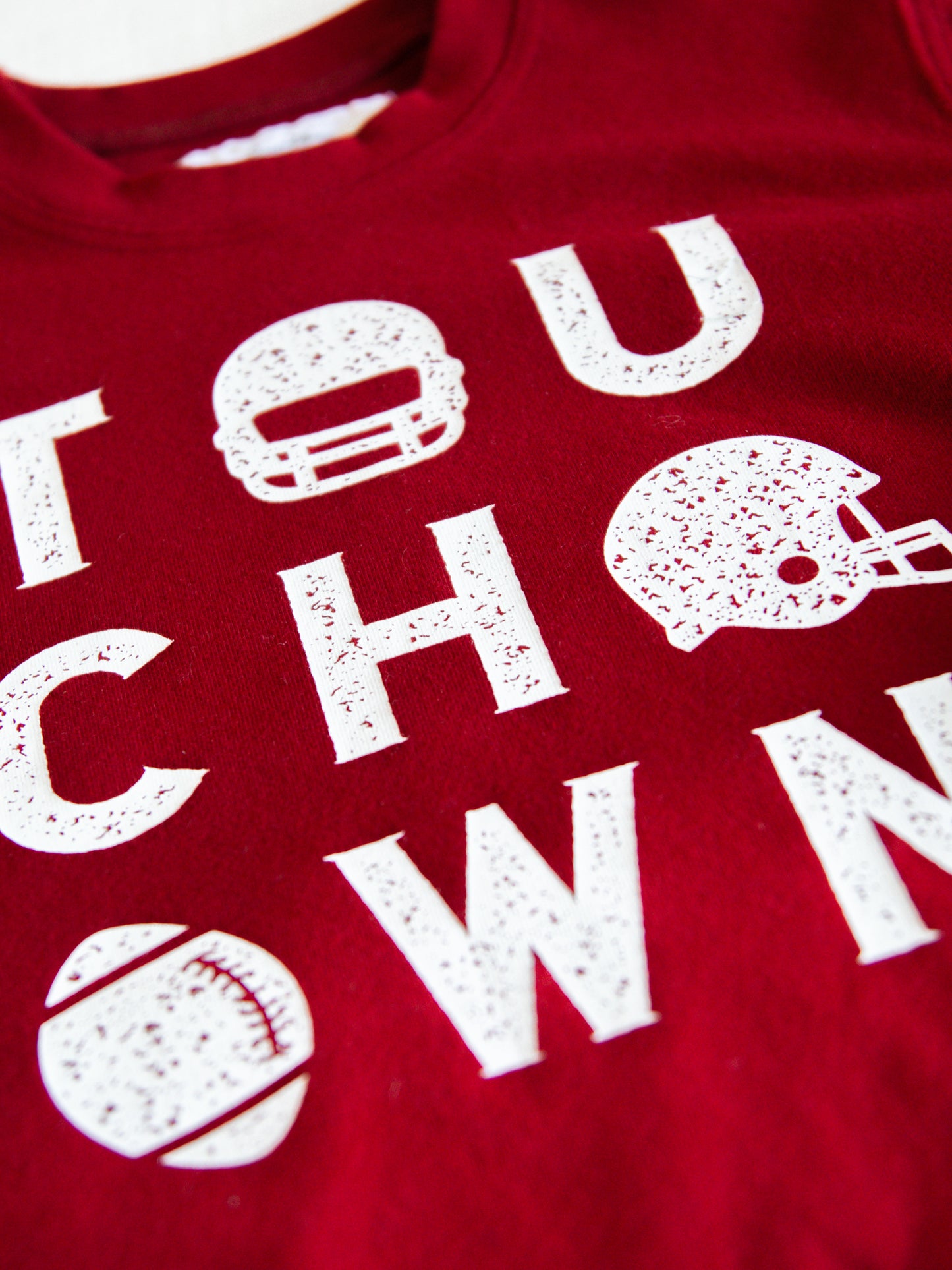 Warm Knit Sweatshirt - Touchdown Crimson