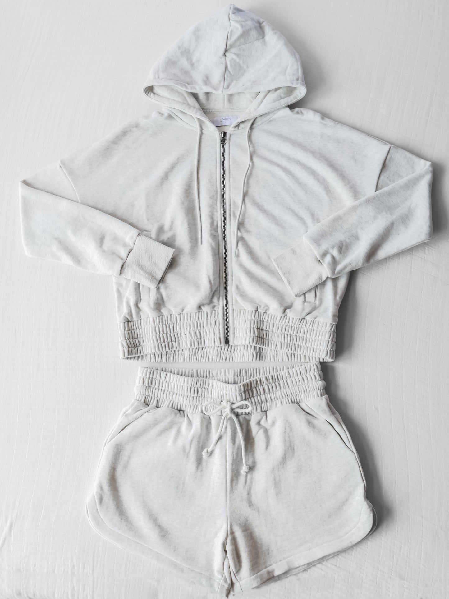 Women's 2 Piece Hooded Active Set - Going Gray