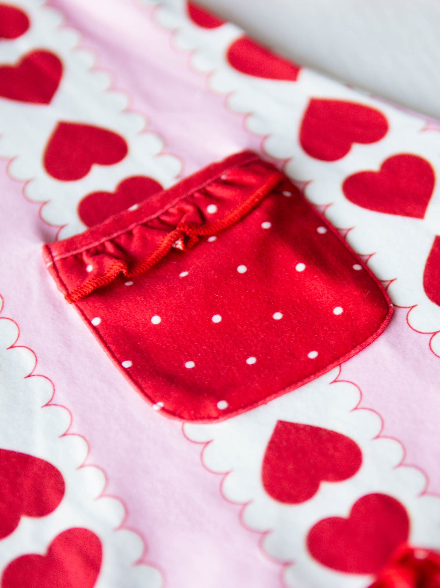 Everyday Play Dress - Blushing Mirrored Hearts