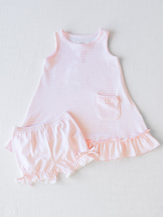 Everyday Play Dress - Little Pink Stripes