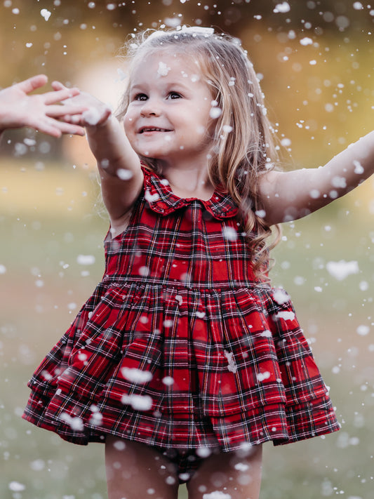 Classic Belle Bubble - Holiday Red Plaid