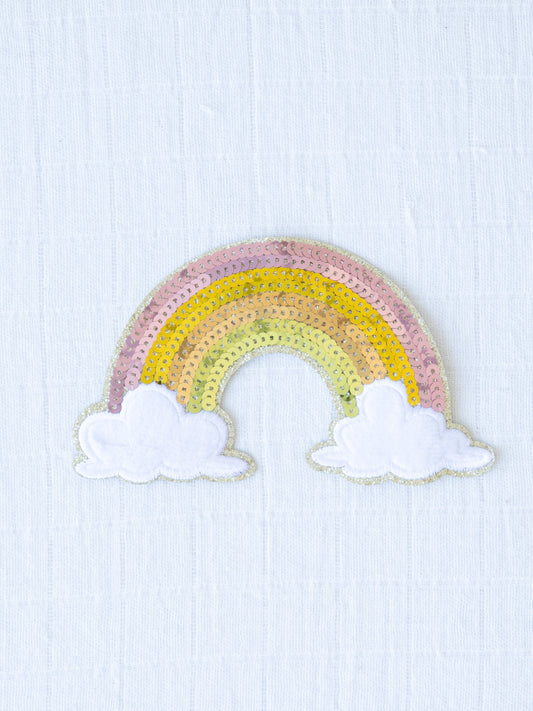 Happy Patch - Pastel Rainbow and Clouds