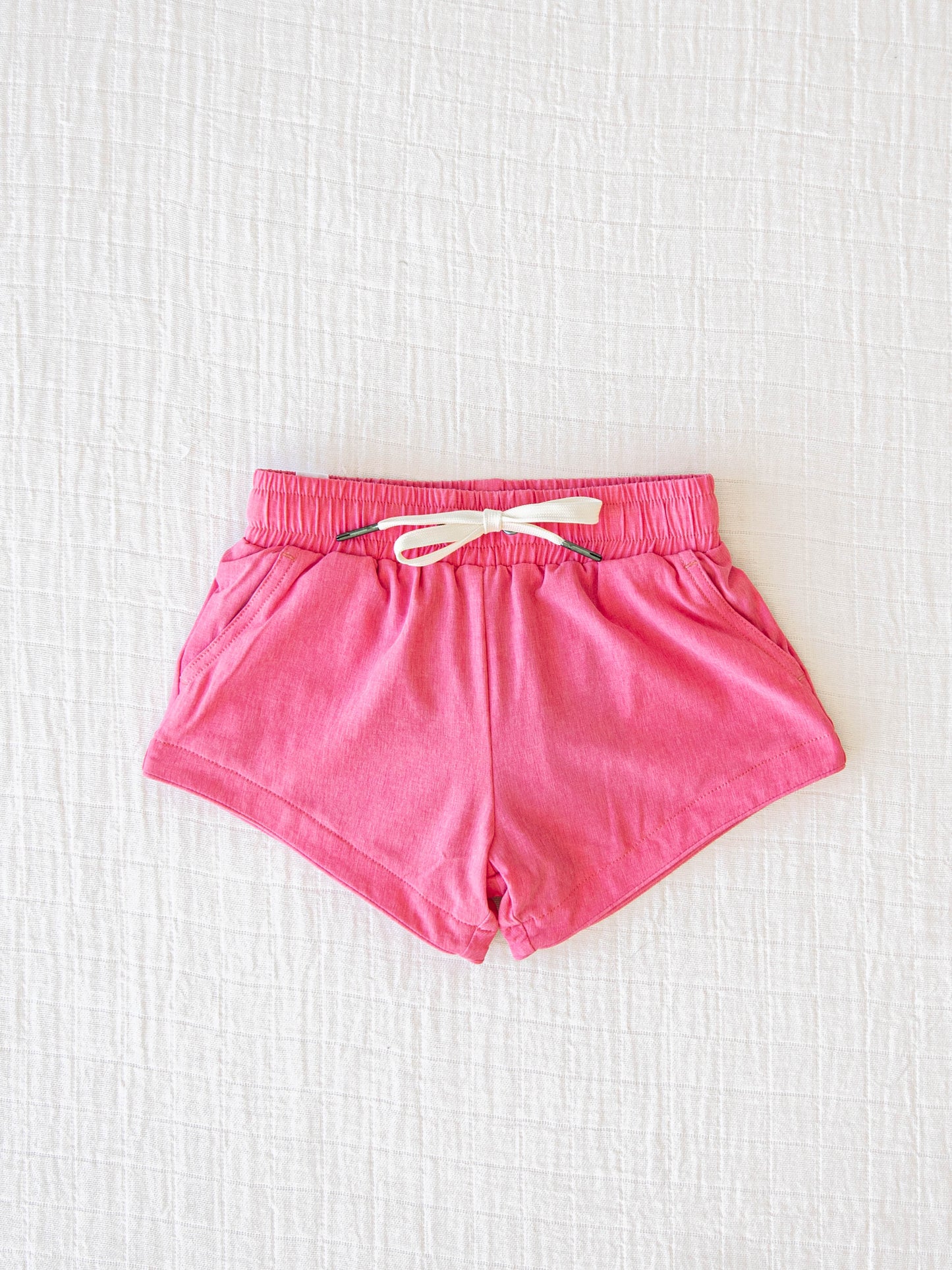 European cut style of our Boy's Everyday Lined Trunks – Magenta Solid