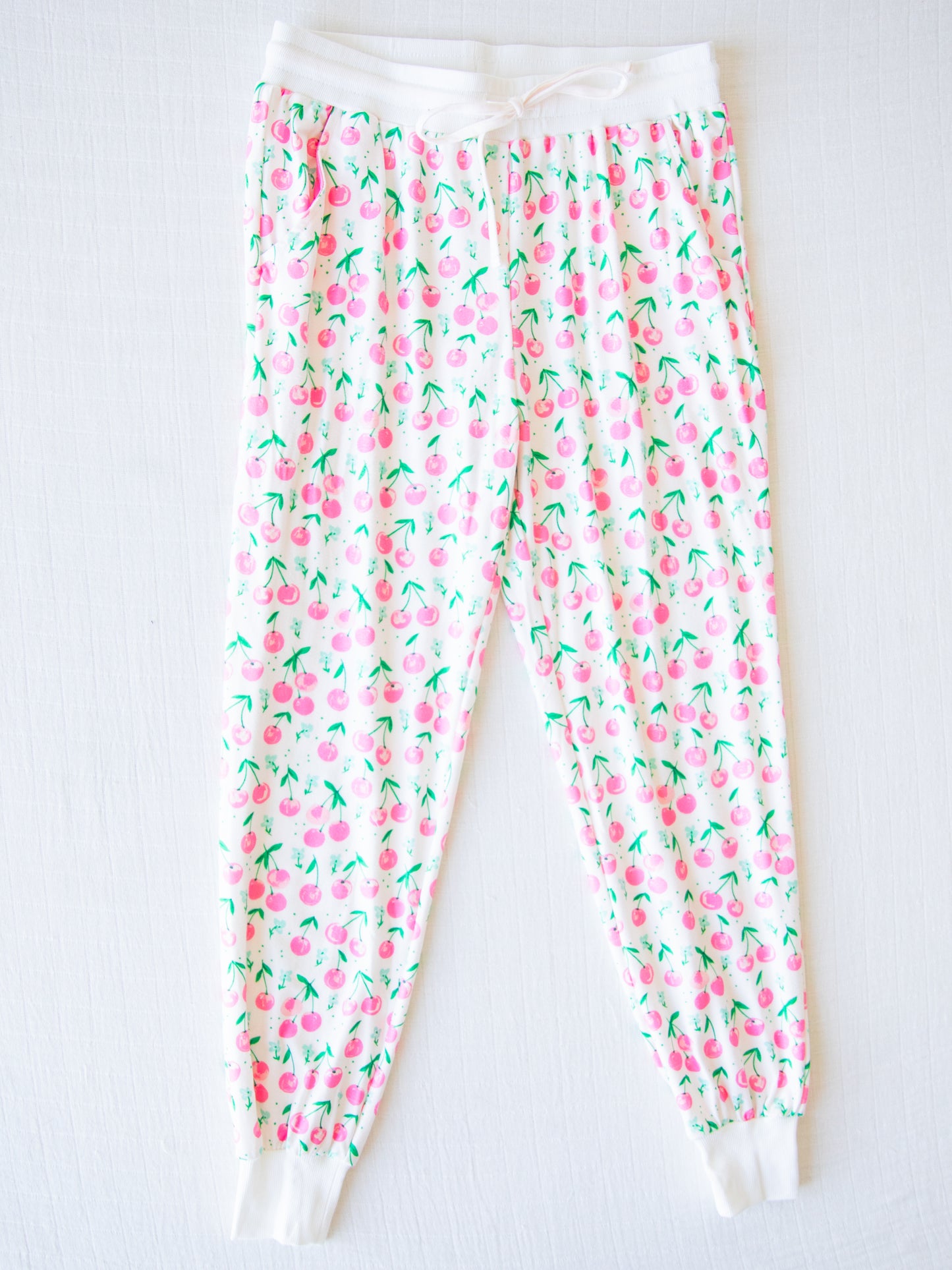 Women's Jogger Set Pajamas - Sweet Cherries