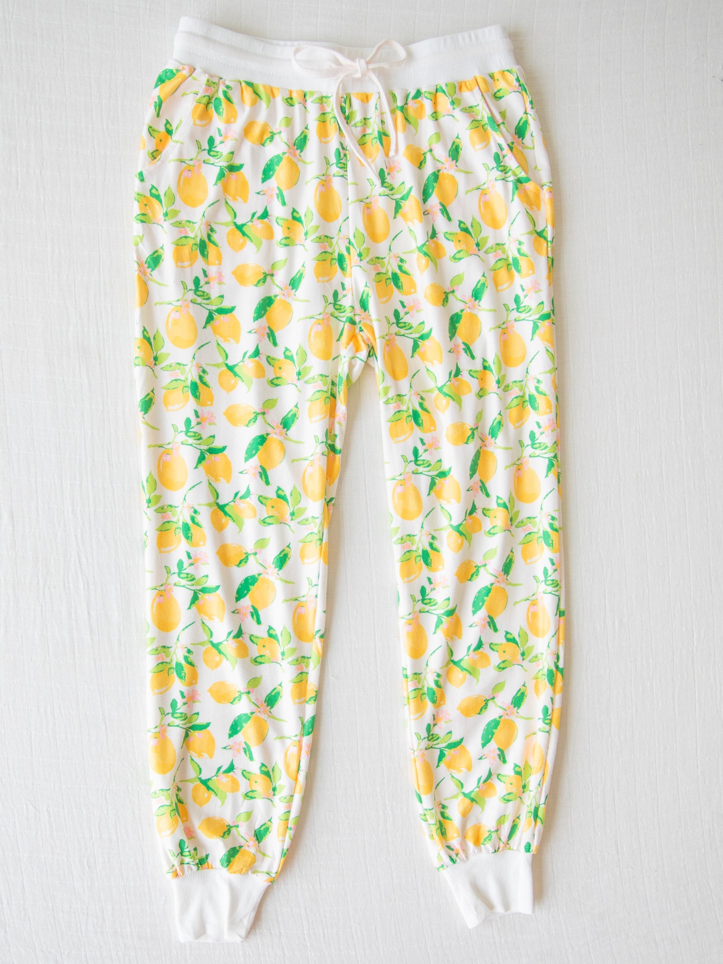 Women's Jogger Set Pajamas - Lemons