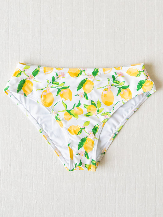 Women's Flowy Bikini Bottom - Lemons