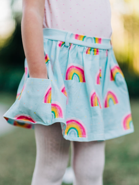 Garden Skort - Candy Rainbows