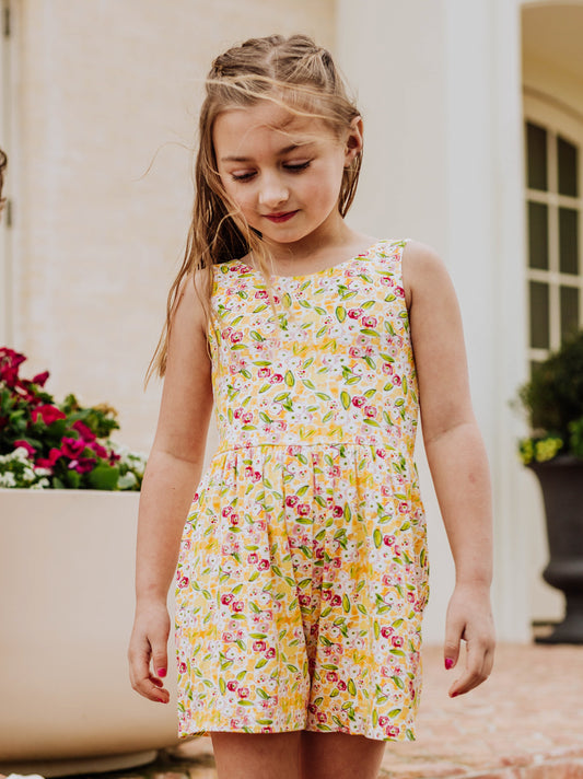 Short Leggy Romper - Happy Yellow