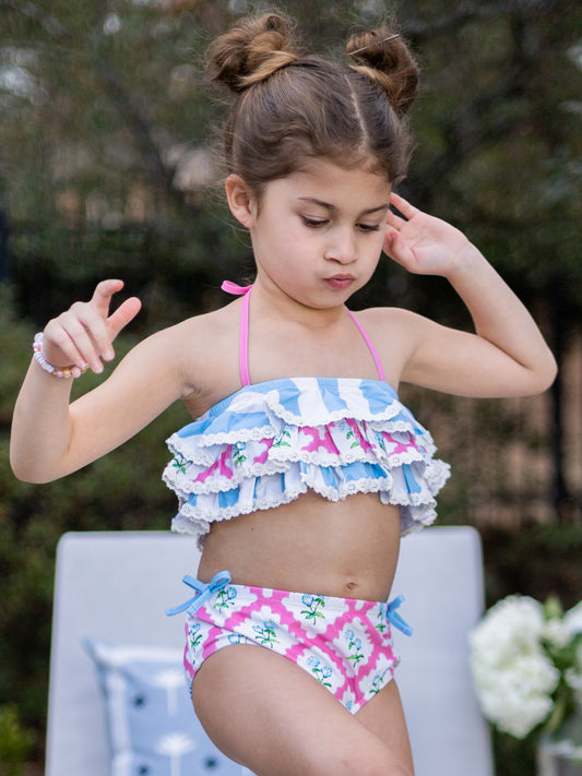 Milly Frilly Crop - Pink Petit Four