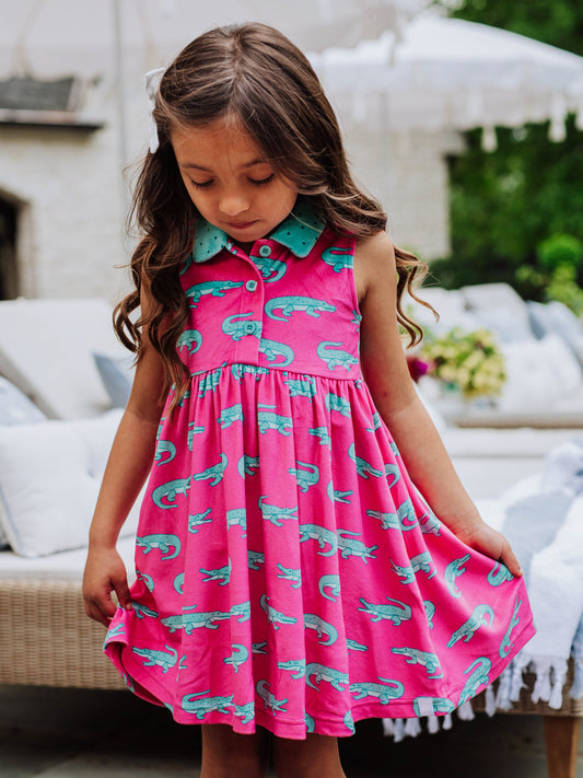 Terry Dress - See You Later Gator