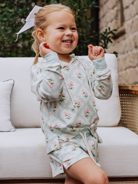 Hooded Athleisure Set - Sky Blue Petit Four