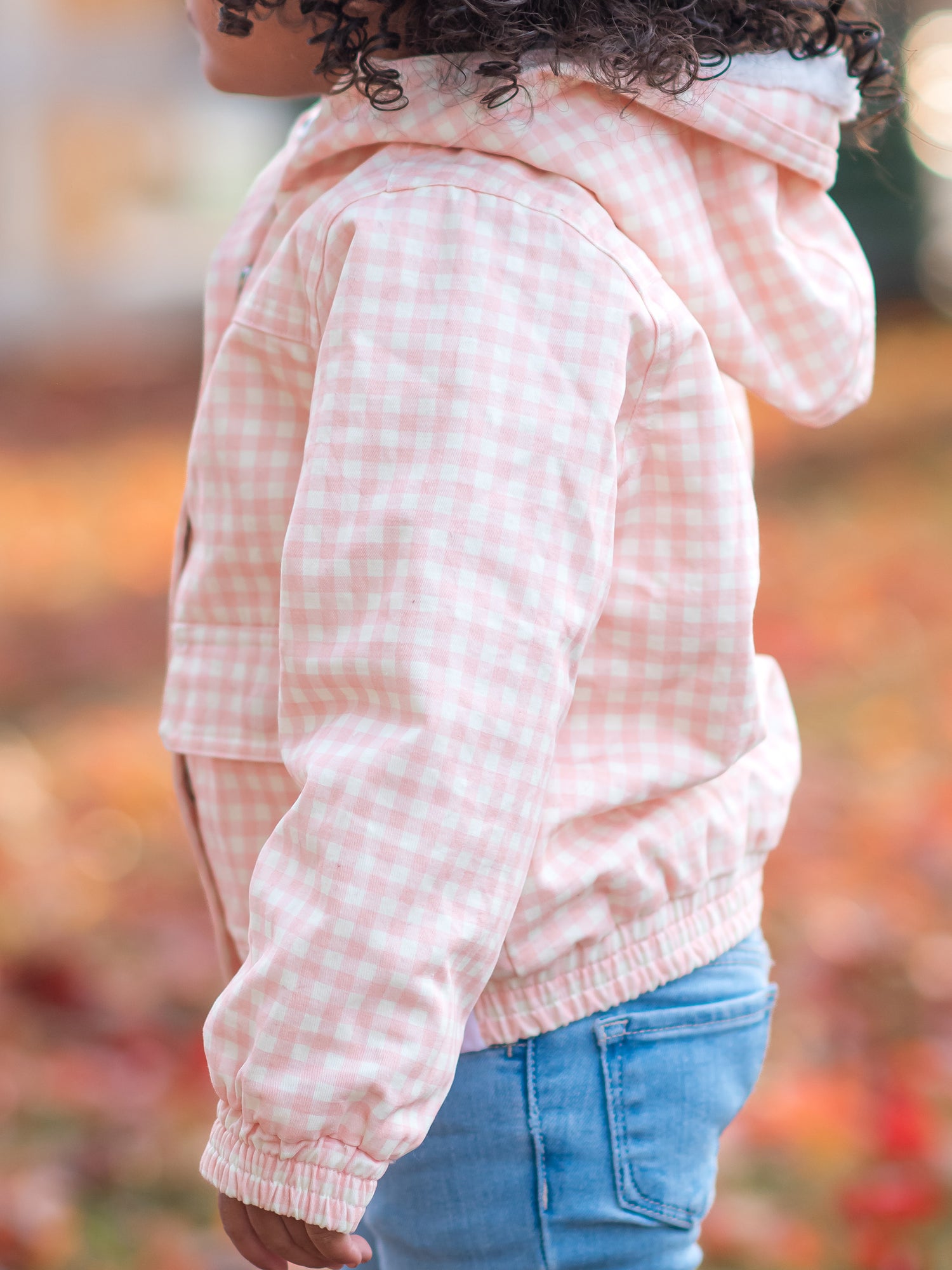 Pink clearance checked jacket