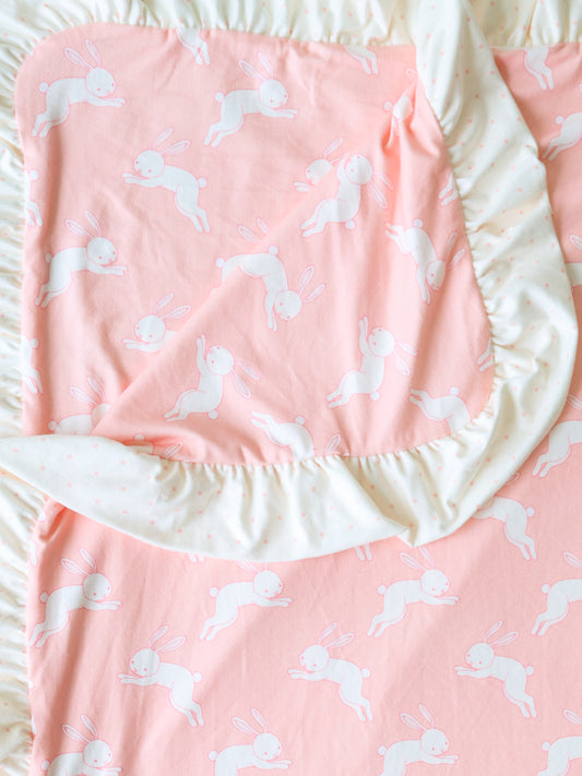 Dreamer Knit Blanket - Hippity Hoppity Pink