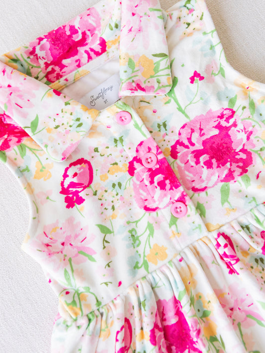 Terry Dress - Flower Girl