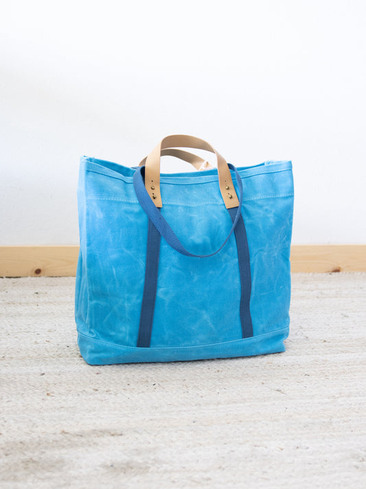 Customizable Canvas Tote - Cool Blue