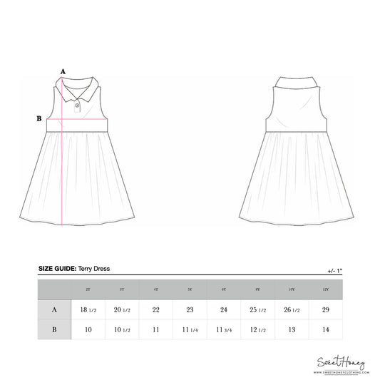 Terry Dress - Sweetheart Bouquet