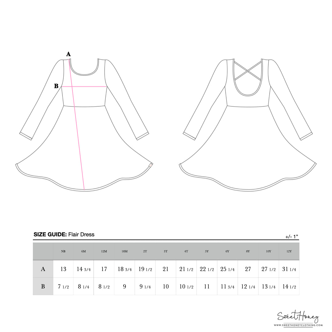 Flair Dress - Green Roses